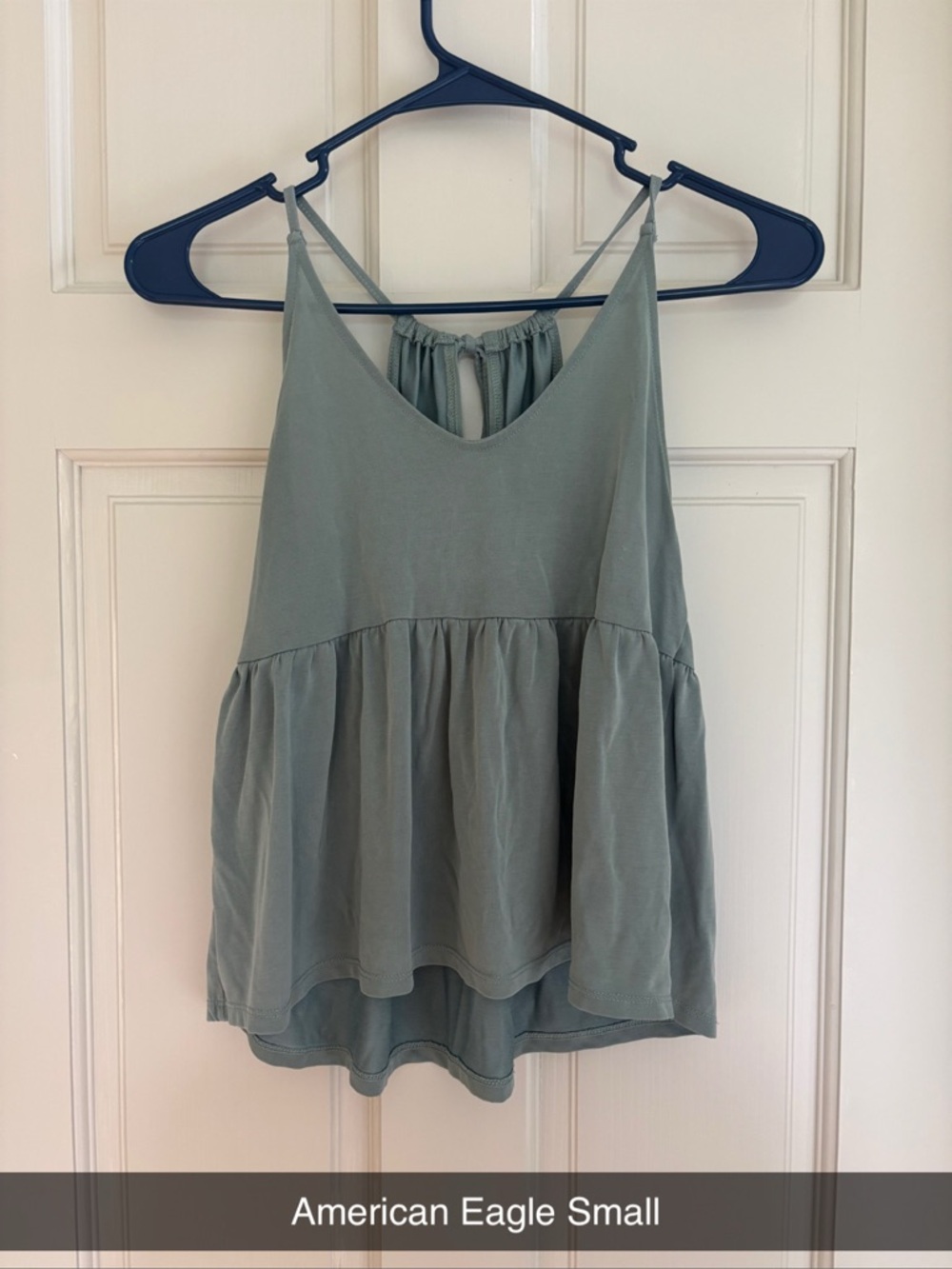 American Eagle Outfitters Sage Green Tiered Camisole Tank